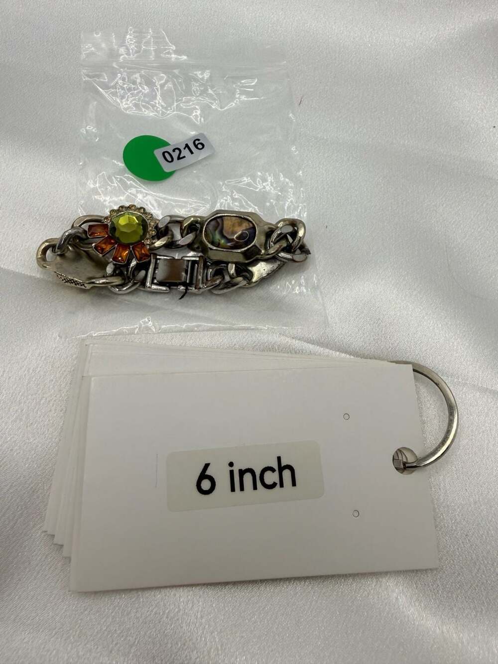 Sam Edelman Chain Bracelet 6 Inch Rhinestone - Picture 2 of 10